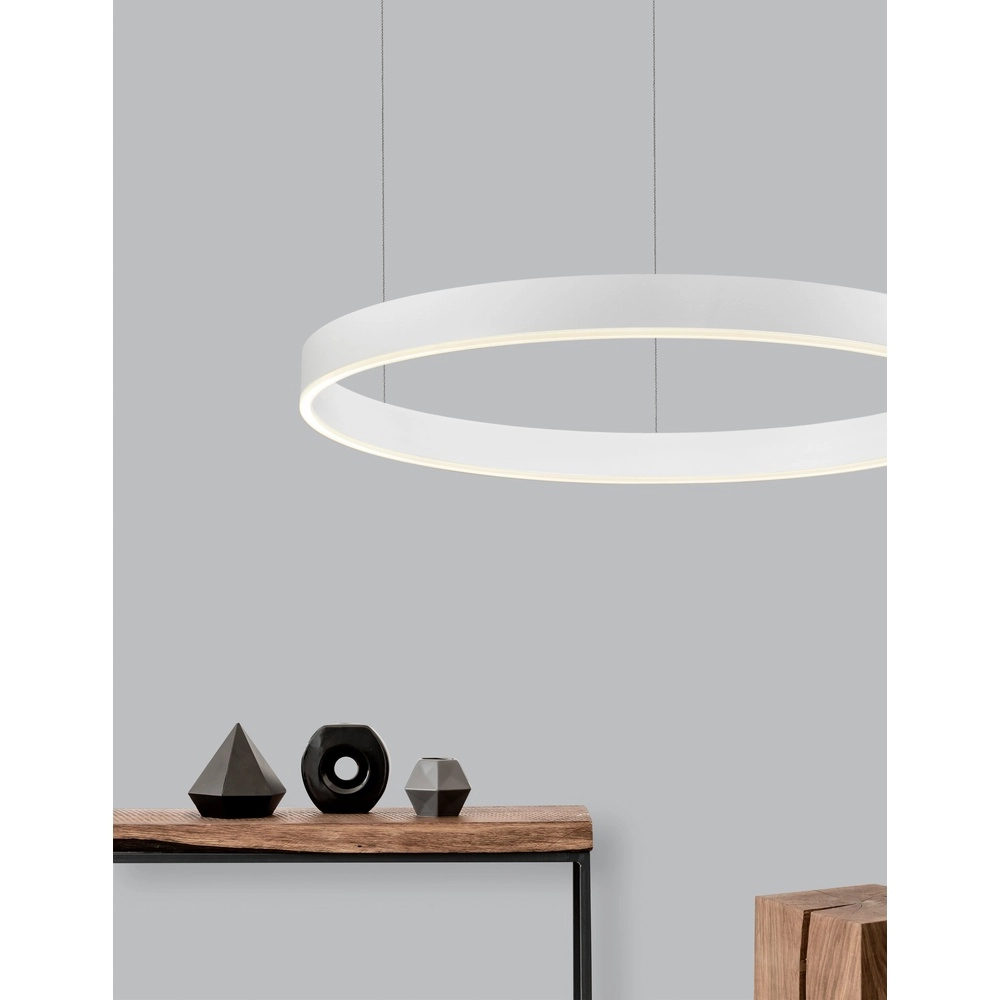 Hanglamp Motif wit Ø 80cm 3000K Lyora 5212017421968