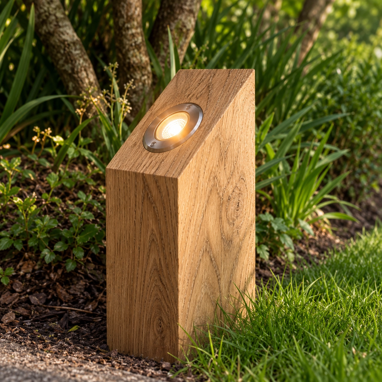 Houten uplighter Sotto Eiken - 40cm - 2700K