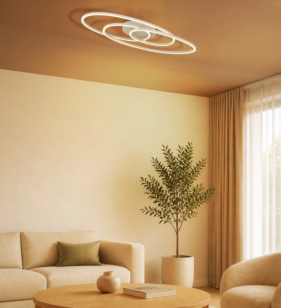 Design plafondlamp Spira zand bruin Globo 9007371593347