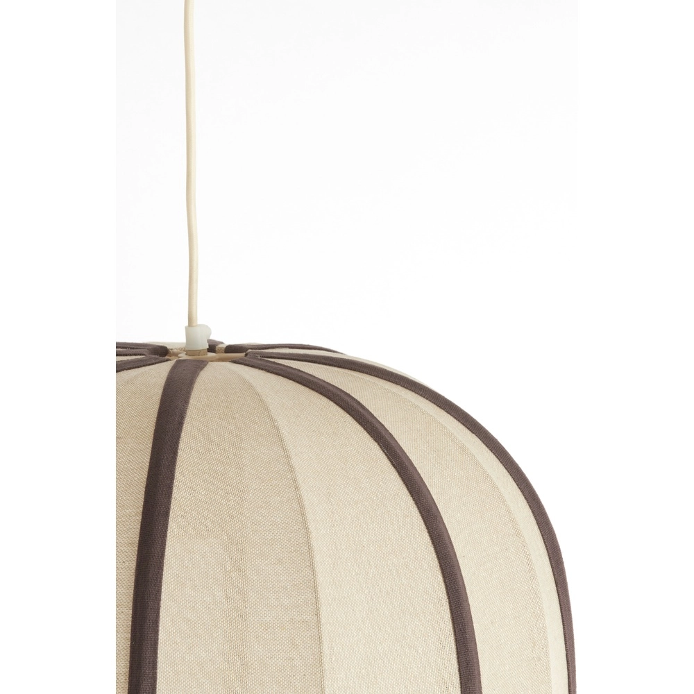 Japandi hanglamp Esmiria Ø 51cm - donker bruin Light & Living 8717807835958