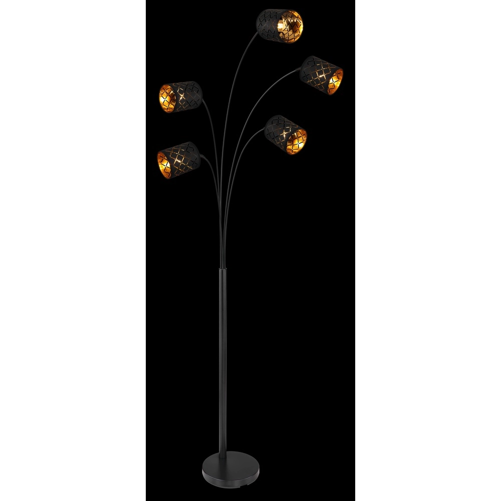 Vloerlamp Clarke zwart Globo 9007371415953