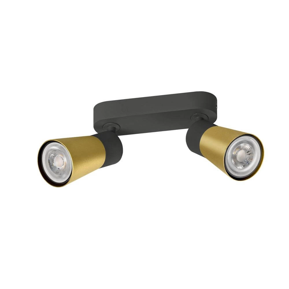 Dubbele spot Puri 2.0 Cone zwart-goud SLV 4024163293600