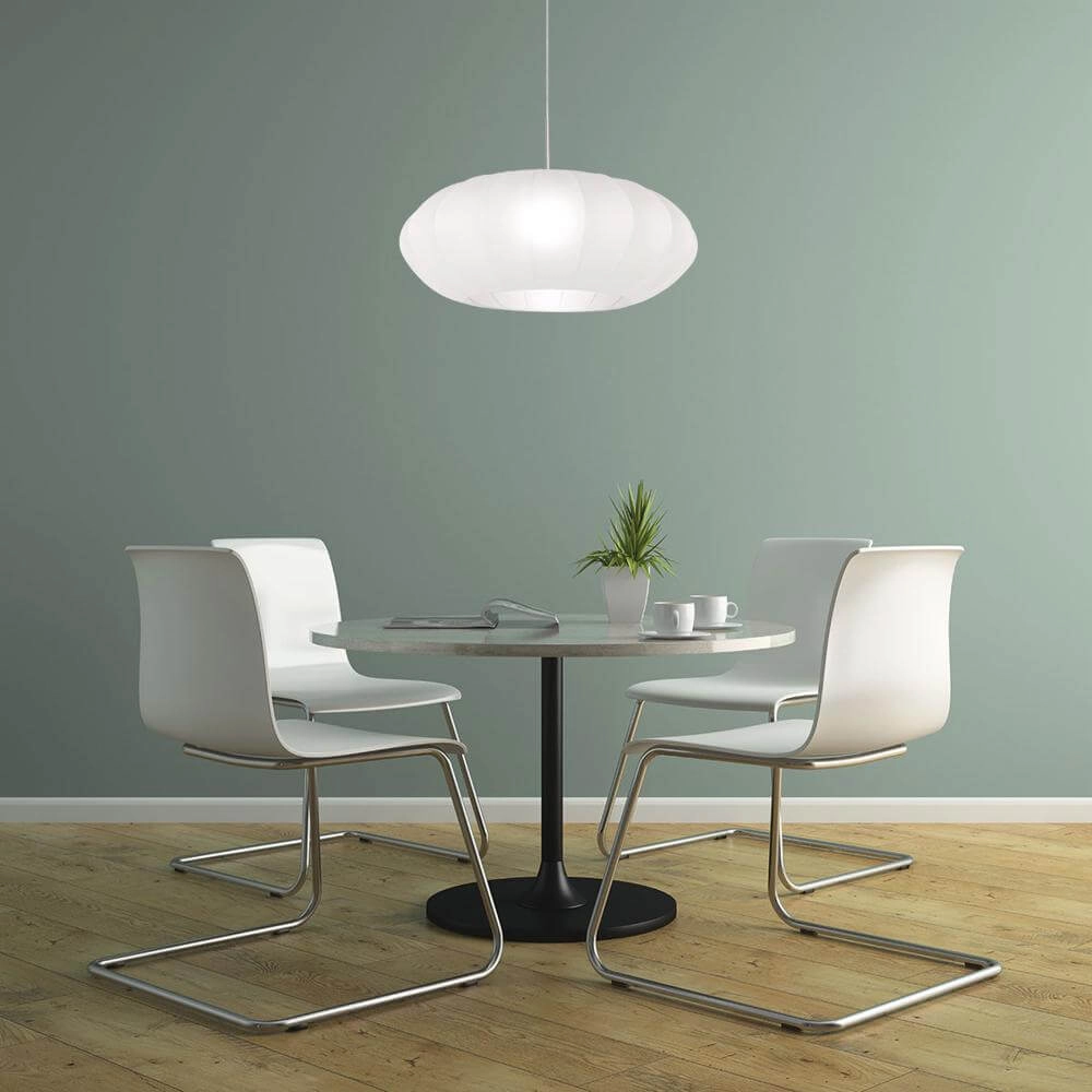 Hanglamp Sparkled Light metaal met witte kap Steinhauer 8712746173130
