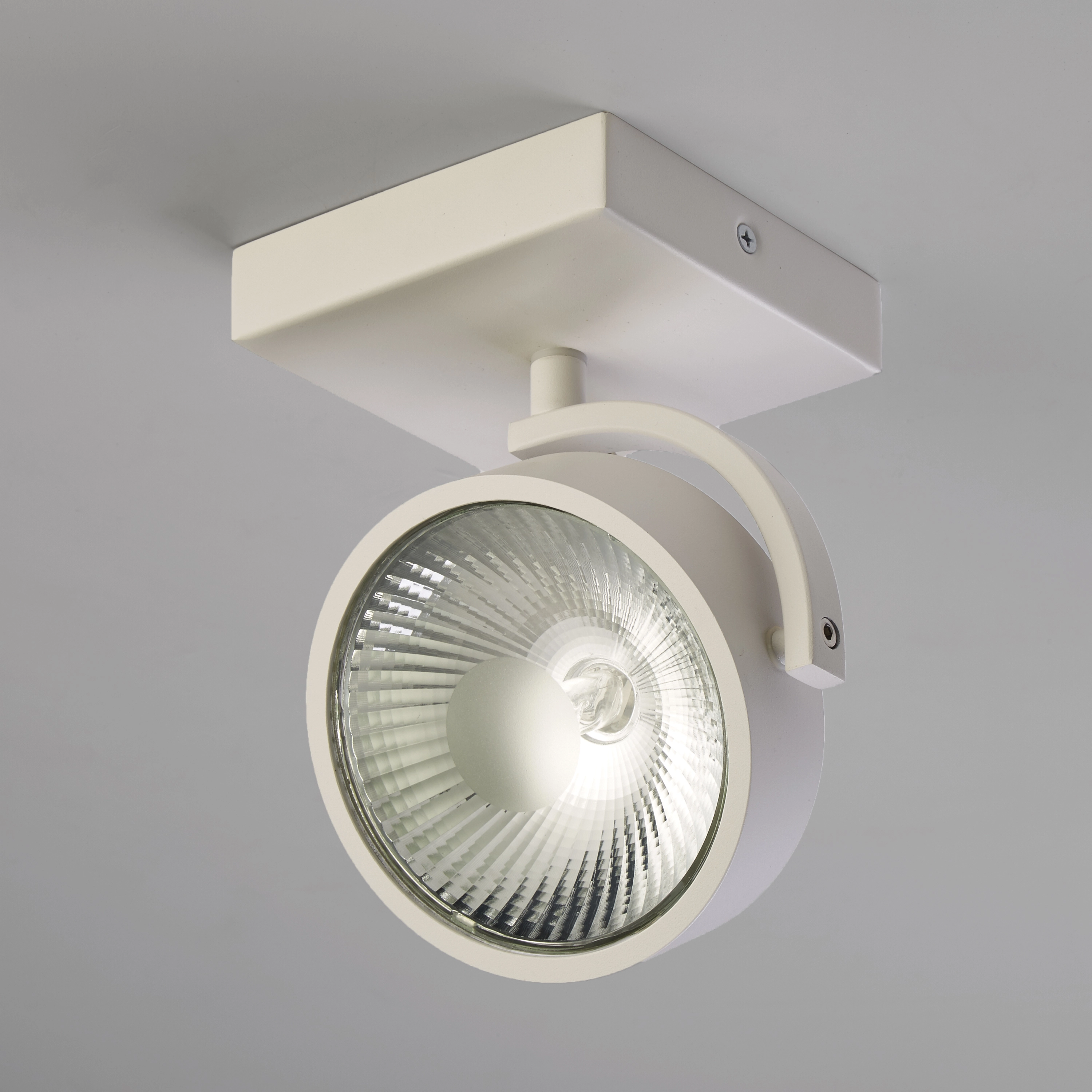 Opbouwspot Jupiter industrieel wit Lyora 5053423275789