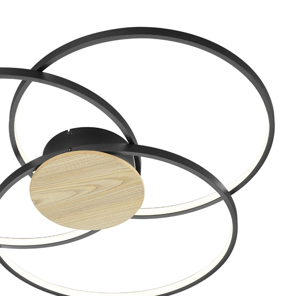 Moderne plafondlamp Sedona Ø 80 cm Trio 4017807441192