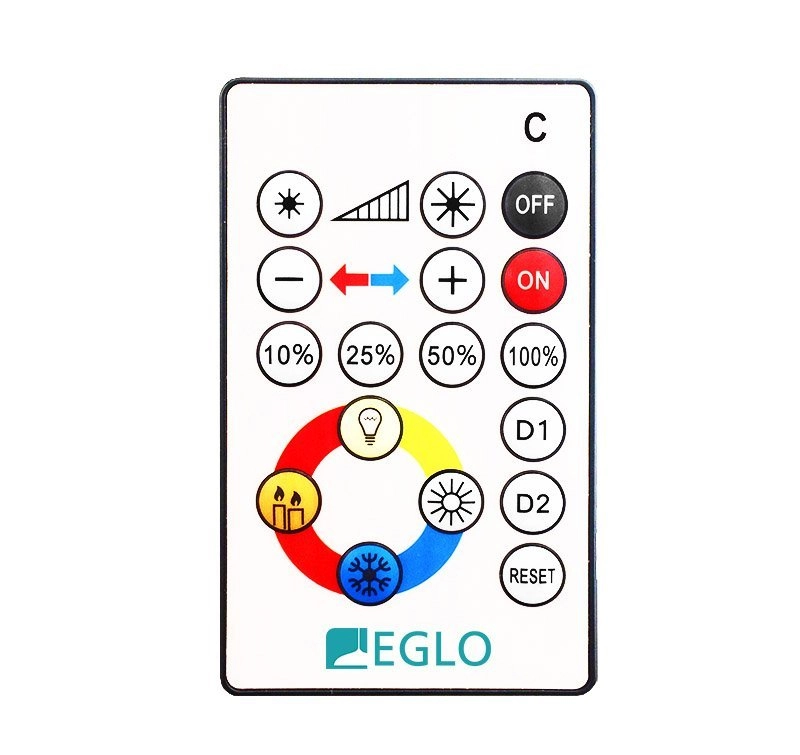 Led plafondlamp Voltago 2 RGB Crystal rond 30cm wit Eglo 9002759959715