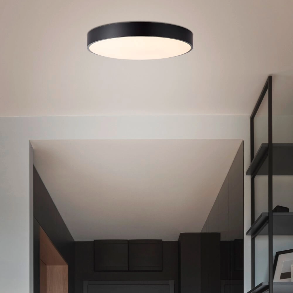 Design plafondlamp Slimline zwart Ø 49cm Brilliant 4004353426568