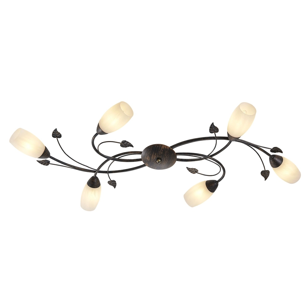 Plafondlamp Venezia roest bruin