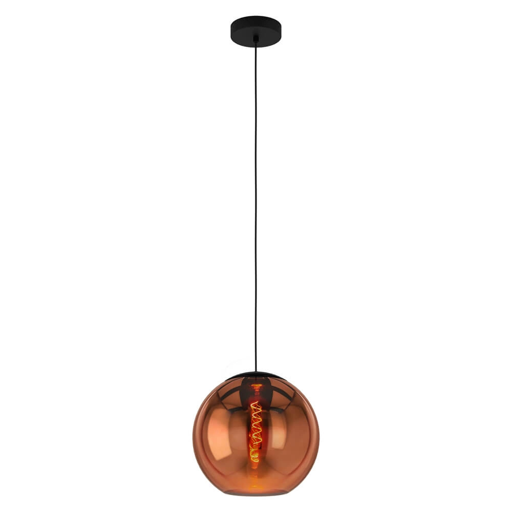 Hanglamp met roodkoper glas Cordoba Ø 30cm Stars of Light 9008606221431