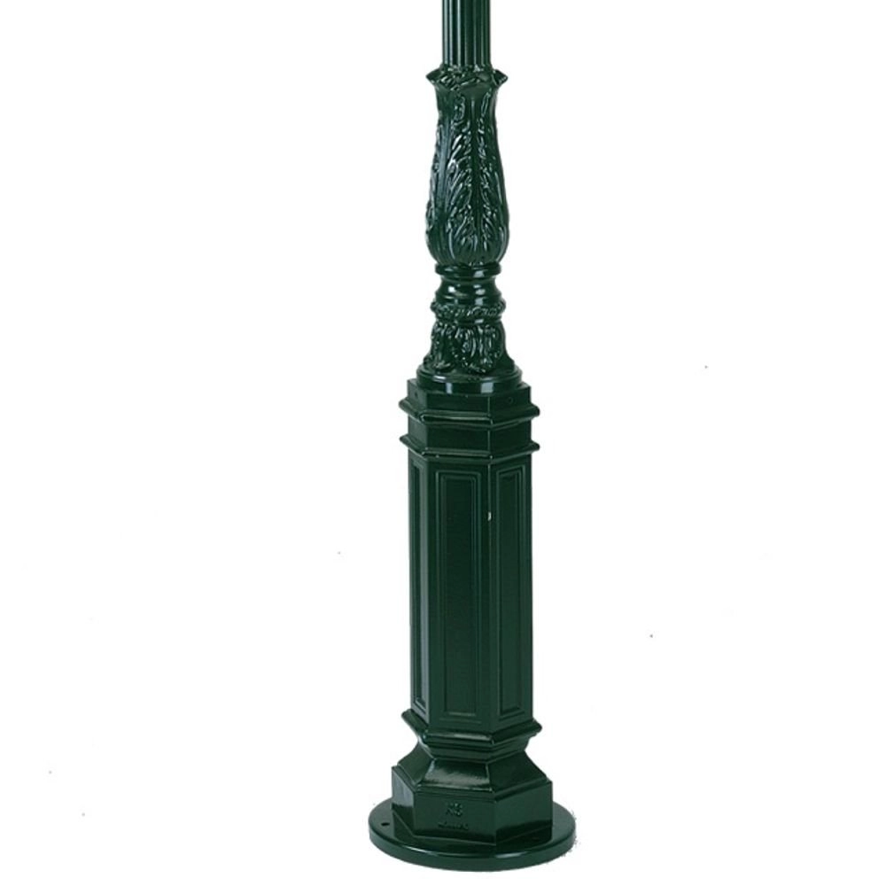 Naambord Cambridge op paal - zwart KS verlichting 8714732561440