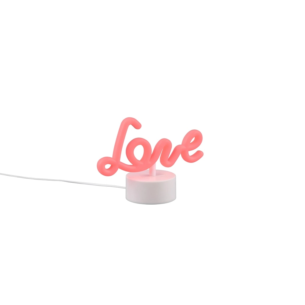 Neon tafellamp Amor roze Trio 4017807600827