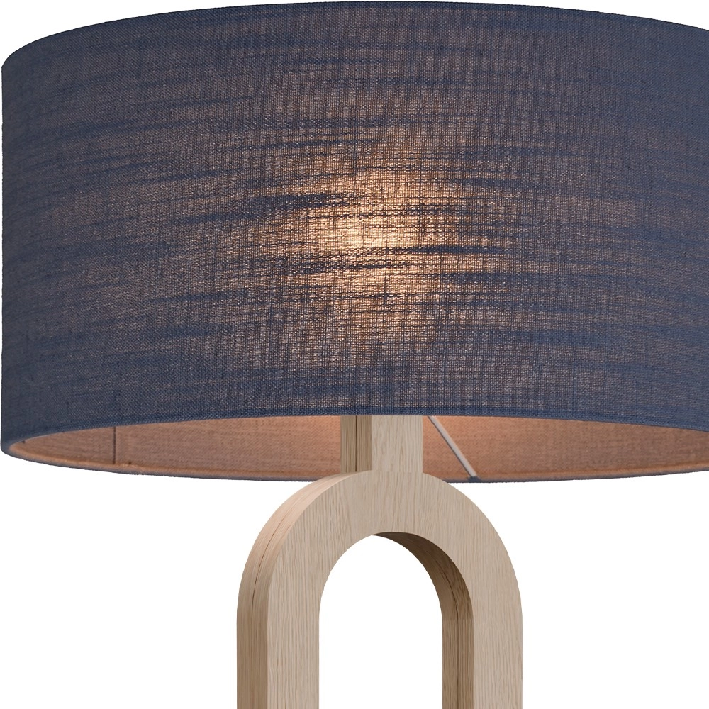 Vloerlamp Sino Loop licht hout Masterlight