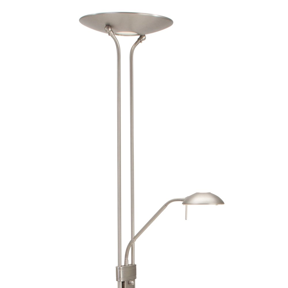 Led staanlamp Mexlite Up 180cm - 3000K metaalgrijs Steinhauer 8712746096354