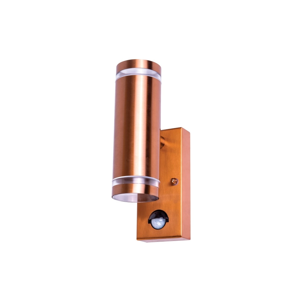 Dubbele wandspot met sensor Opden Roodkoper - 2x GU10