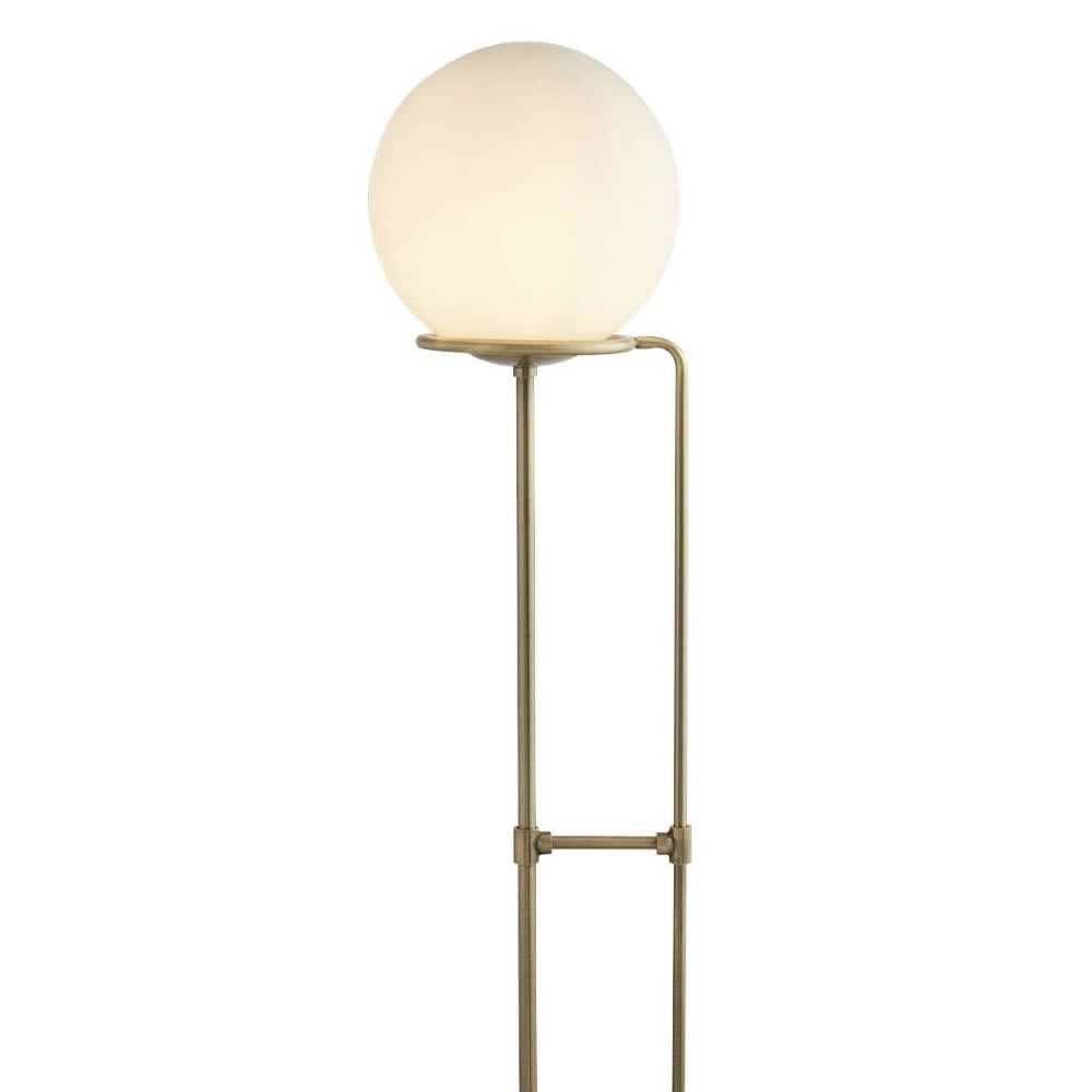 Vloerlamp Orbital met glazen bol Searchlight 5053423097954