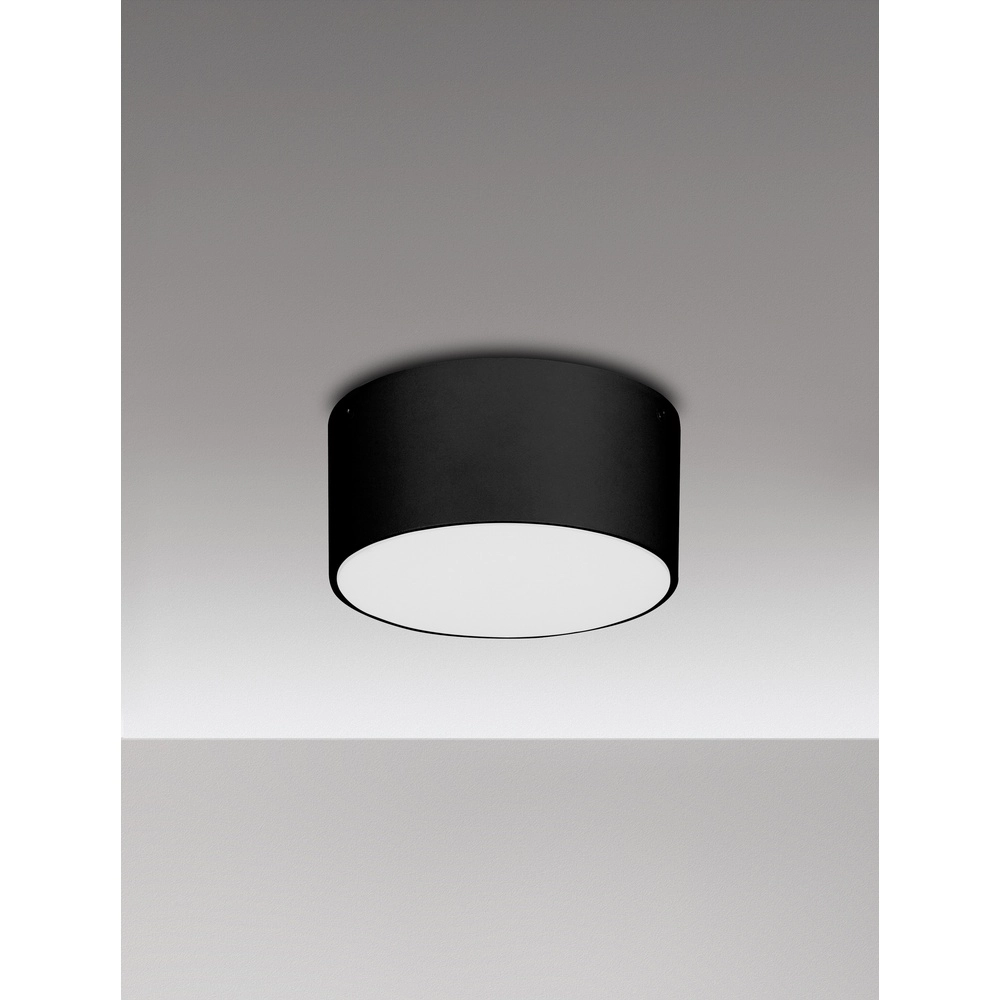 Ronde plafondlamp Judi Ø 12cm antraciet Lyora 5212017453815