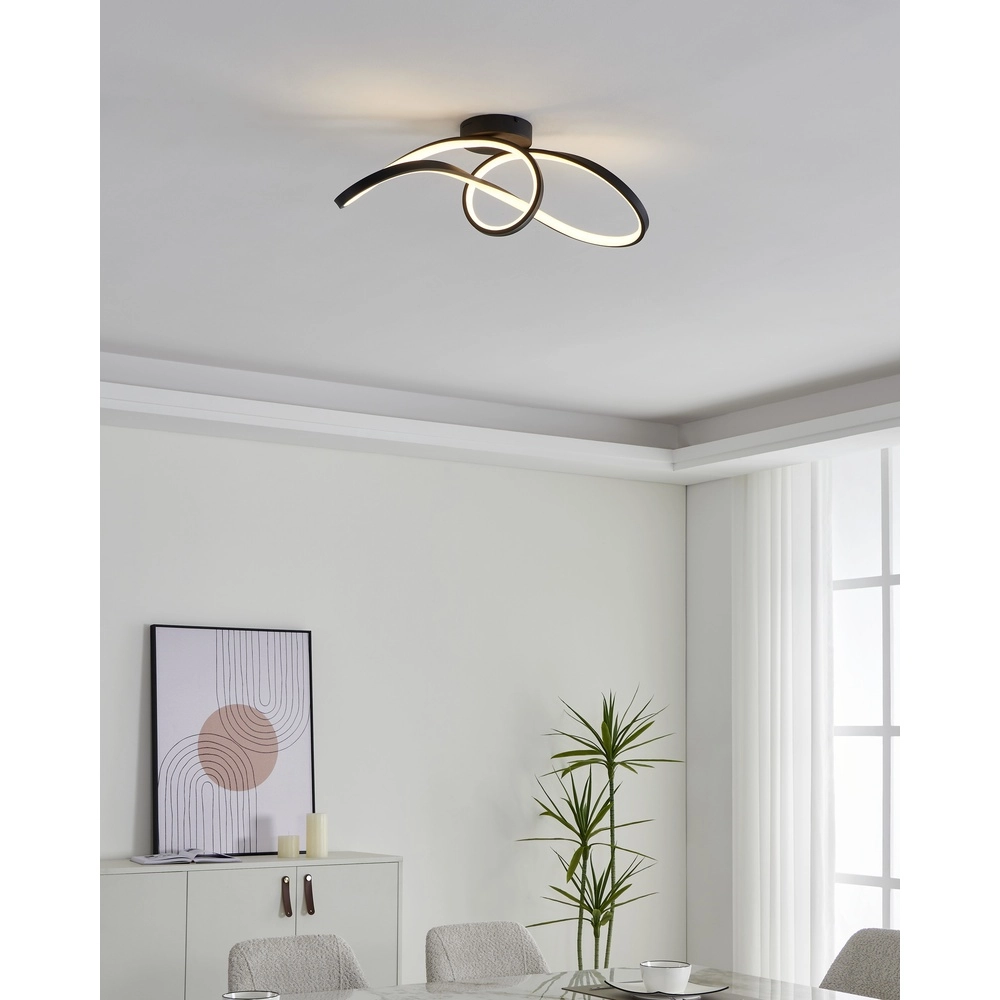 Zigbee plafondlamp Calarossa-Z led - zwart Eglo 9008606312948