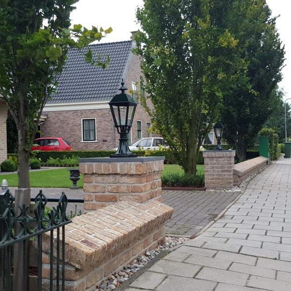 Staande tuinlamp Newport lantaarn - zwart KS verlichting 8714732505147