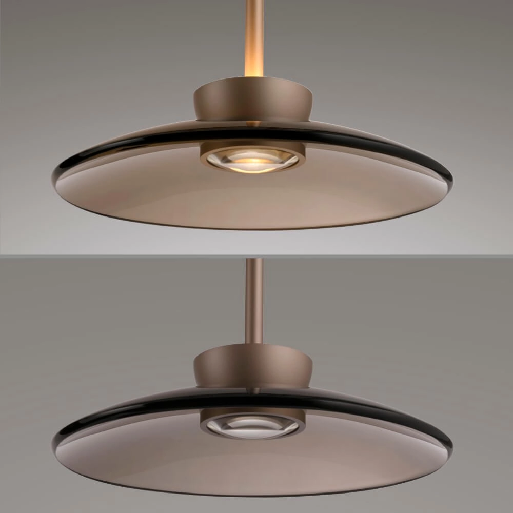 3-lichts hanglamp Pure Moon brons Paul Neuhaus 4012248383940