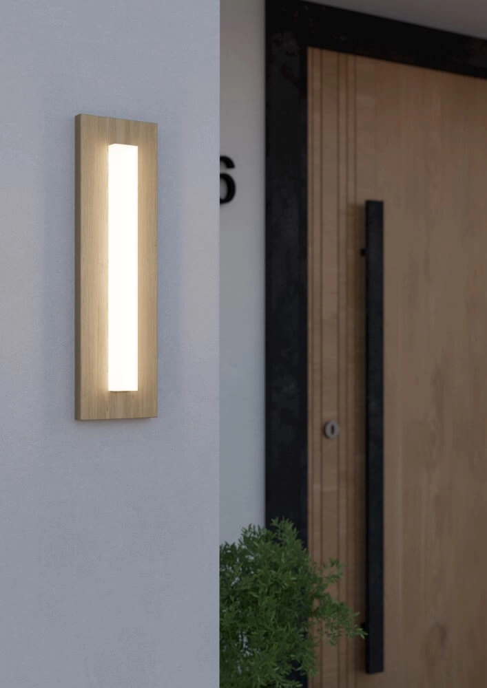 Houten buitenlamp Bitetto met led Eglo 9008606261772