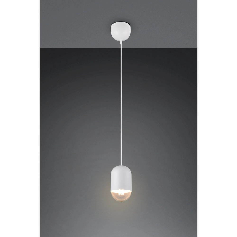 Unieke hanglamp Nara wit Ø 10,5cm Trio 4017807661798