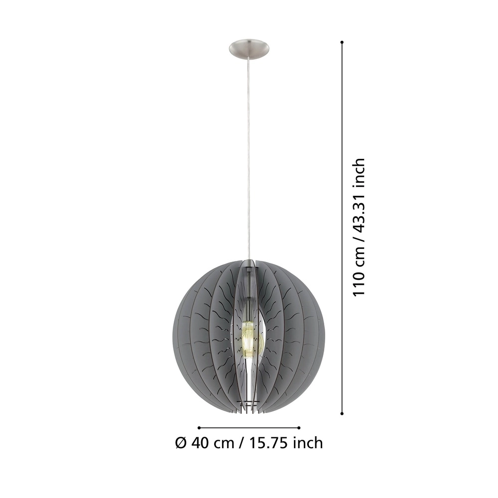 Moderne hanglamp Fabessa nikkel Eglo 9002759328221