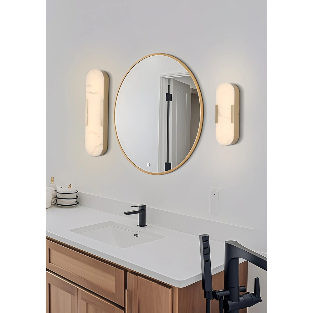 Wandlamp Opaline goud 50cm Searchlight 5053423300757