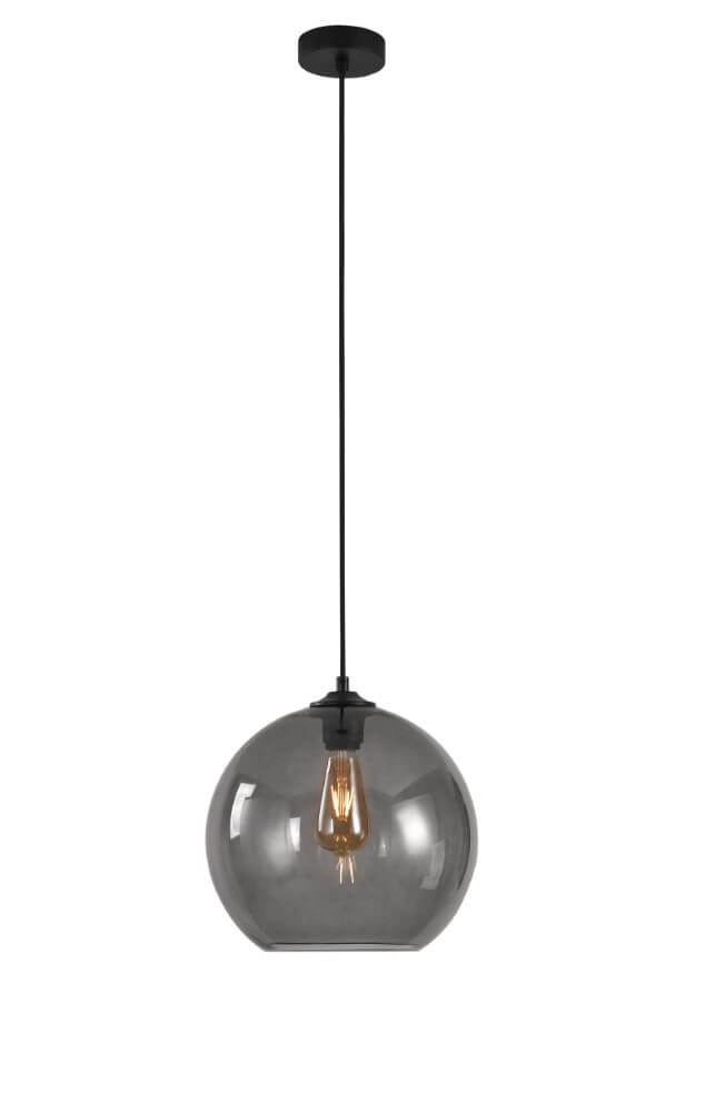 Hanglamp Marino grijs glas Ø30 cm