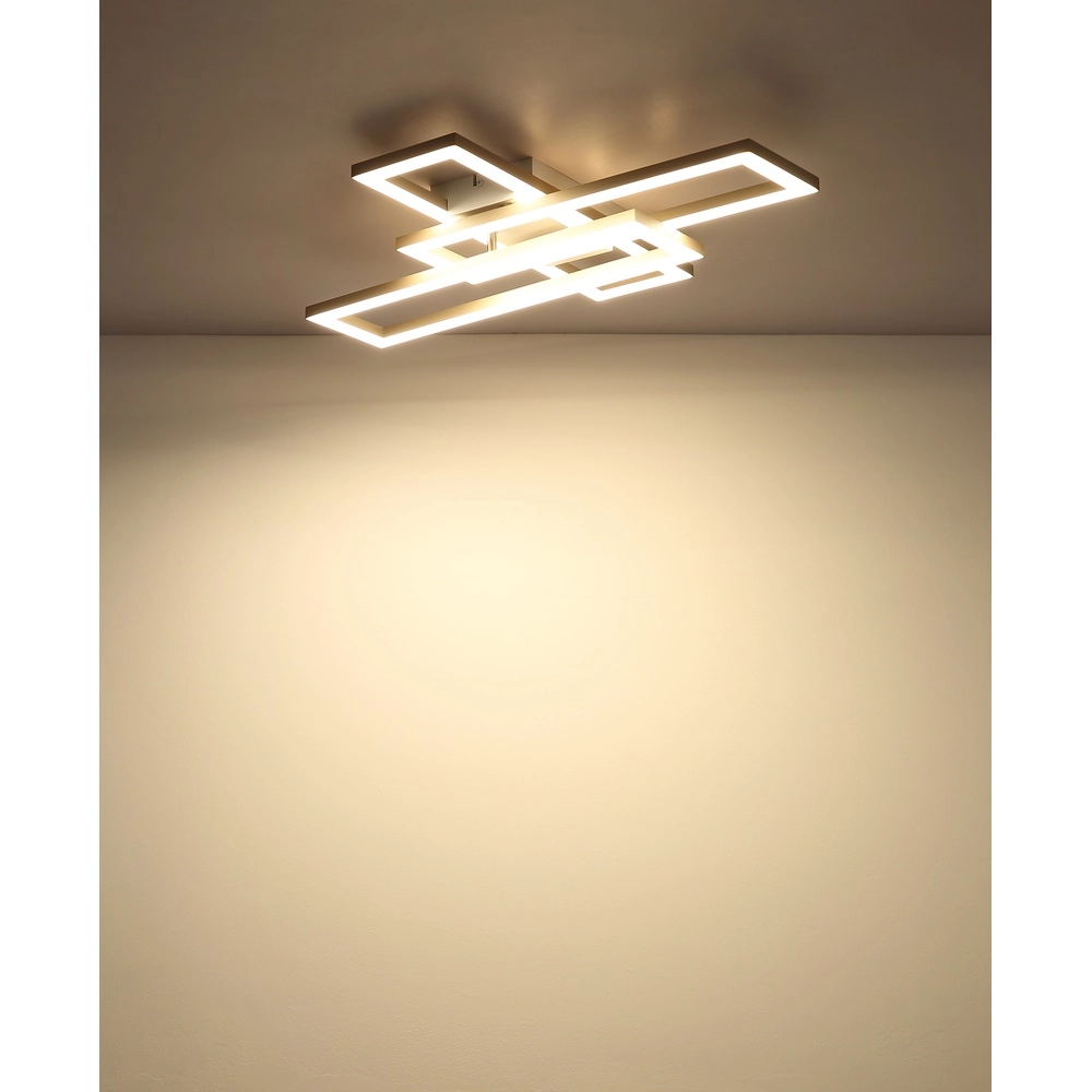 Moderne plafondlamp Wilton zand bruin 40cm Globo 9007371575800