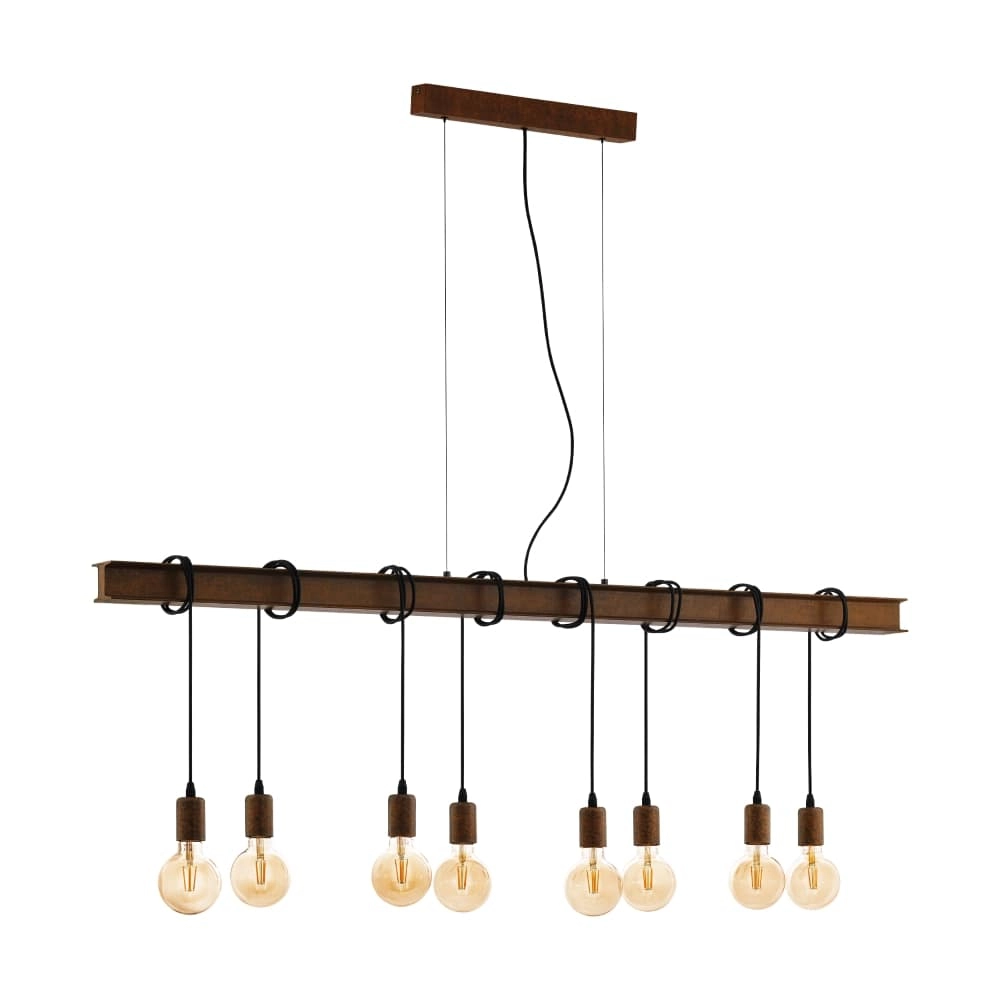 Eetkamer hanglamp Townshend 4 roestbruin
