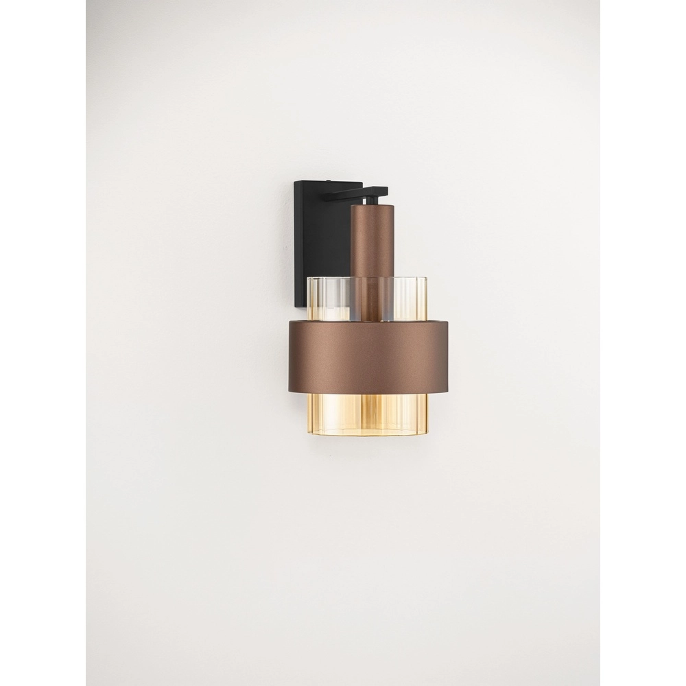 Moderne wandlamp Serena koffie bruin Lyora 5212063501201