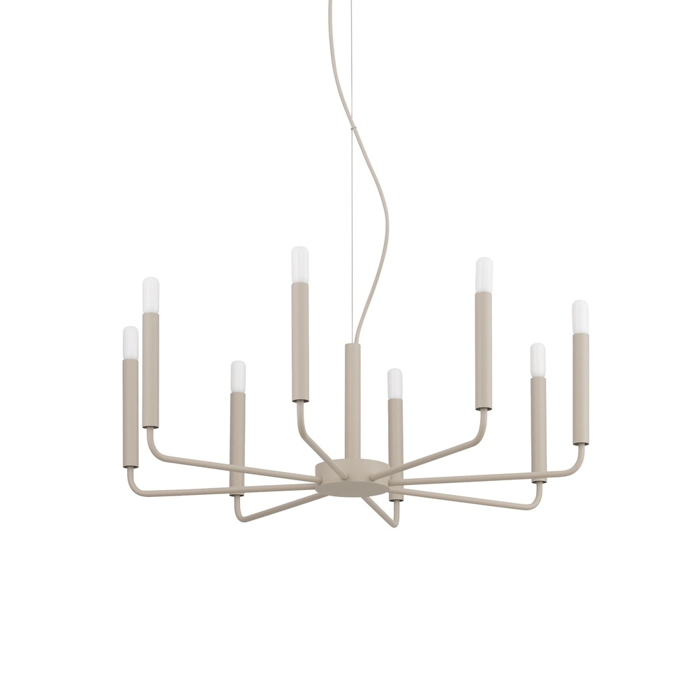 Moderne kroonluchter Orto zand bruin Ø 73cm Lyora 5903139125253