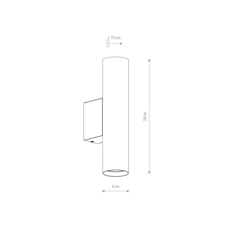 Gouden wandspot Fourty  M up & down Lyora 5903139107549