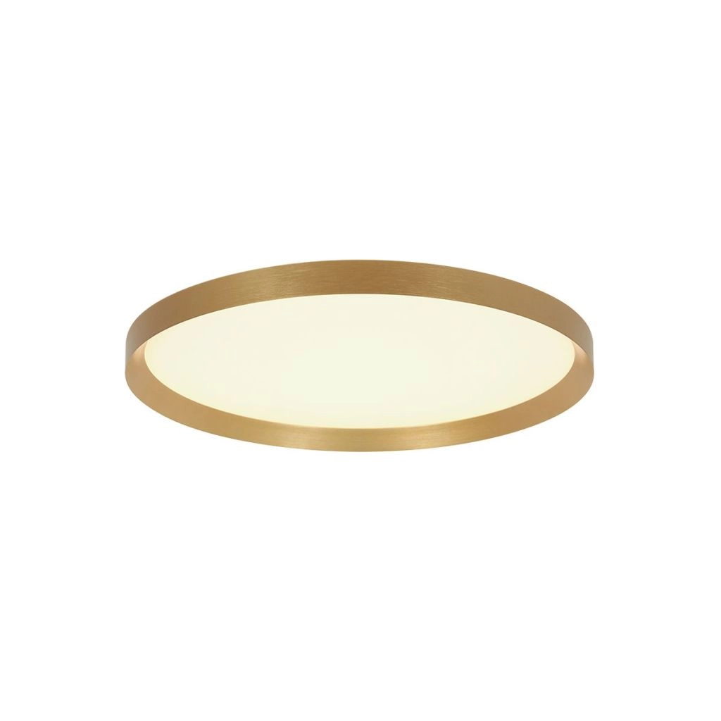 Moderne plafonniere Flady goud Ø30cm