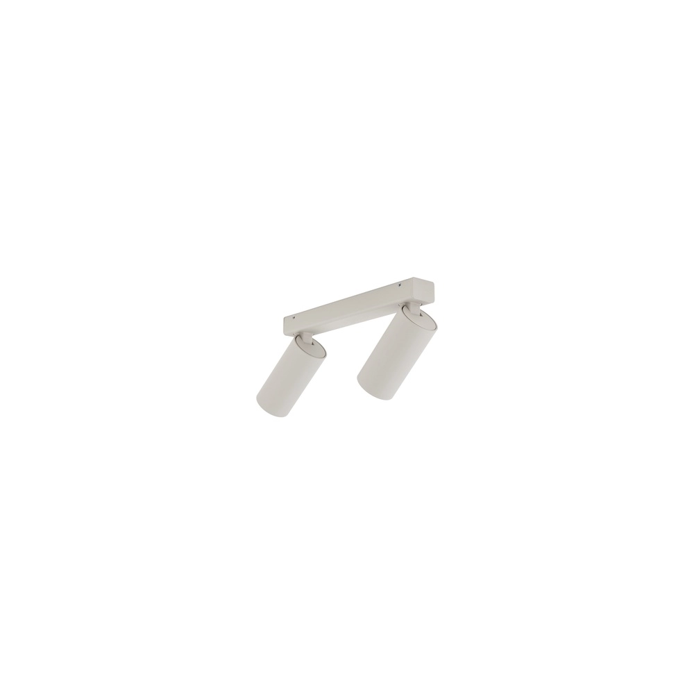 Opbouwspot 2x GU10 Fourty licht grijs Lyora 5903139114370