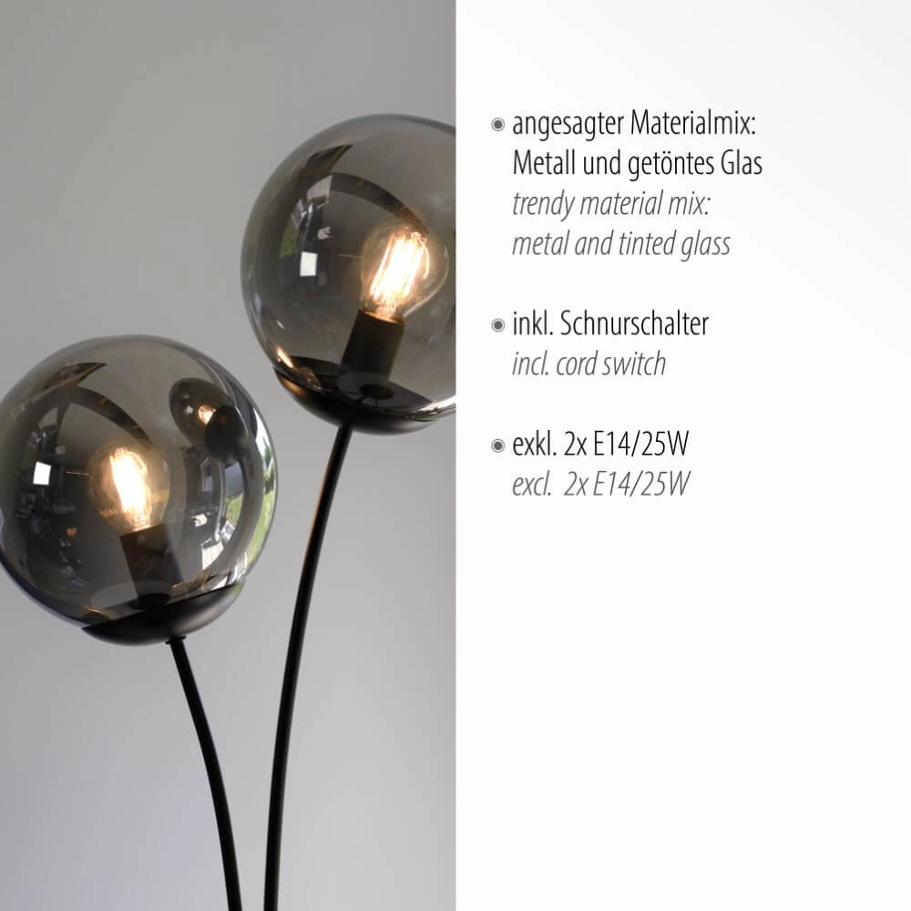 Tafellamp Big Widow zwart Just Light 4043689988401