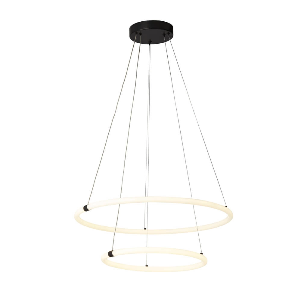 Hanglamp Revolve vide 2-rings zwart