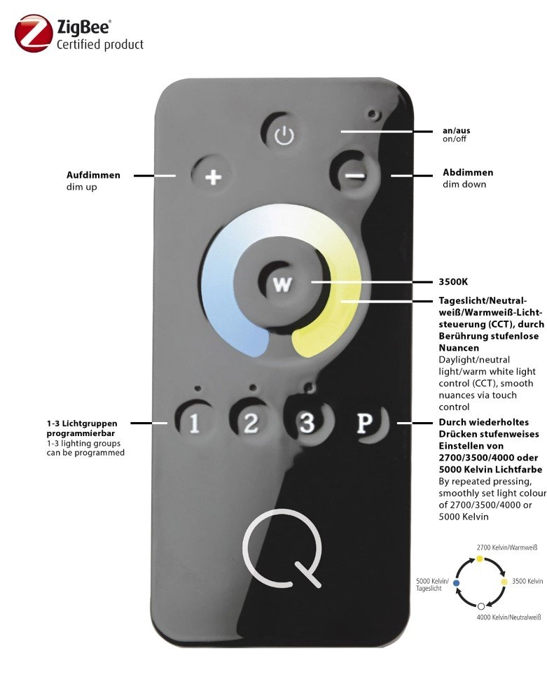 Smart vloerlamp Q-Malina Paul Neuhaus 4012248324714
