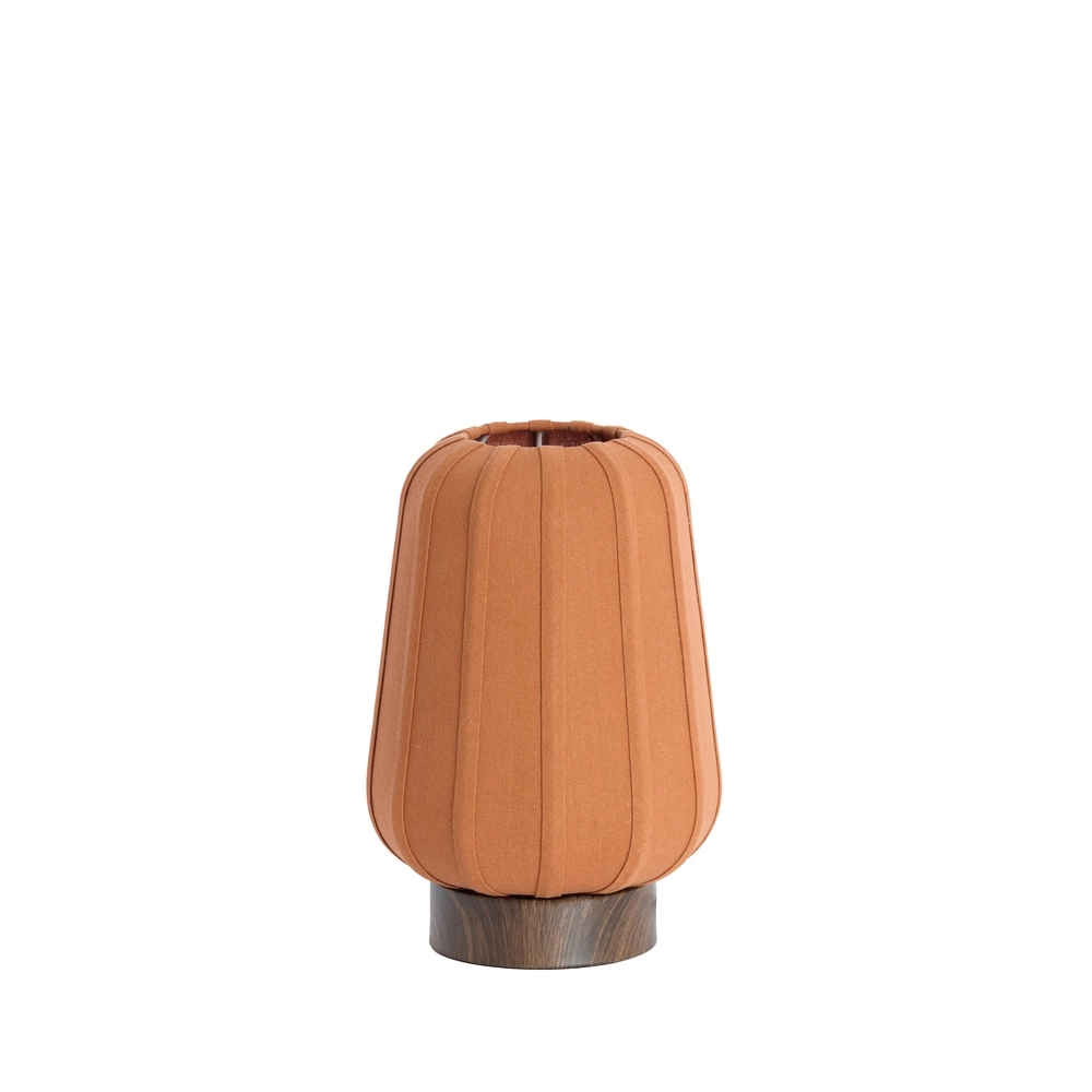 Nachtkastlamp Bibury Ø 20cm - terracotta linnen