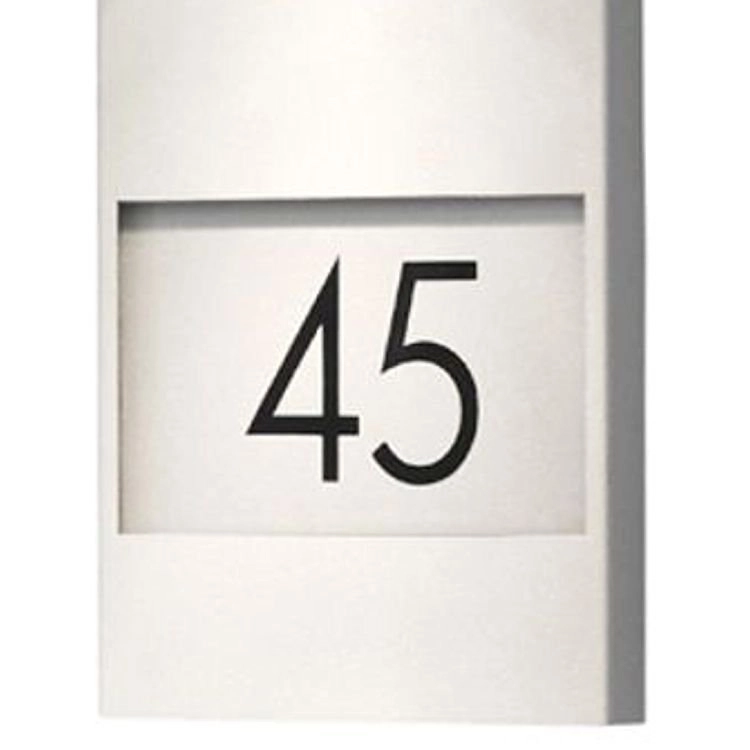 Wandspot Modena Adress grijs met huisnummer KonstSmide 7318307655308