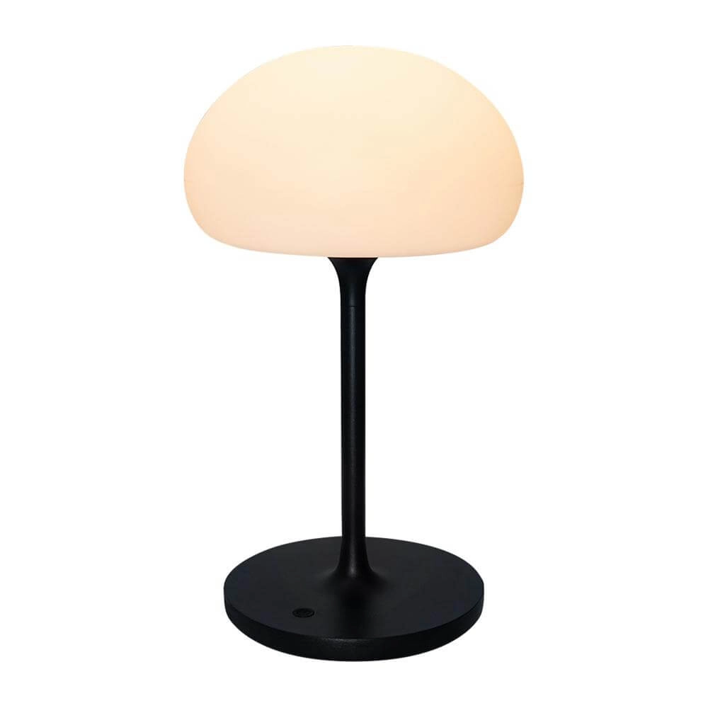 Tafellamp Sponge zwart met wit oplaadbaar