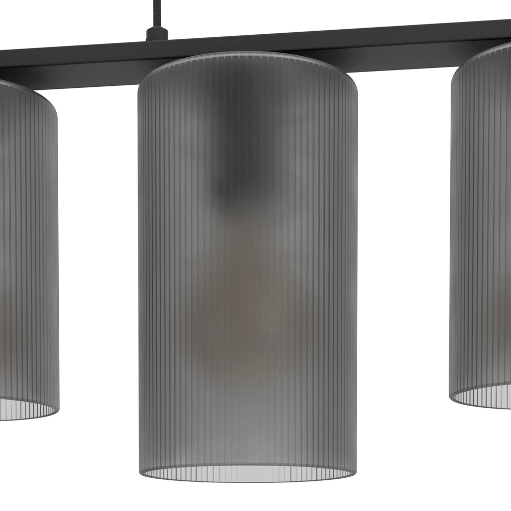 5-lichts hanglamp Colomera Ø 12cm - smoke frosted glas Eglo 9008606307159