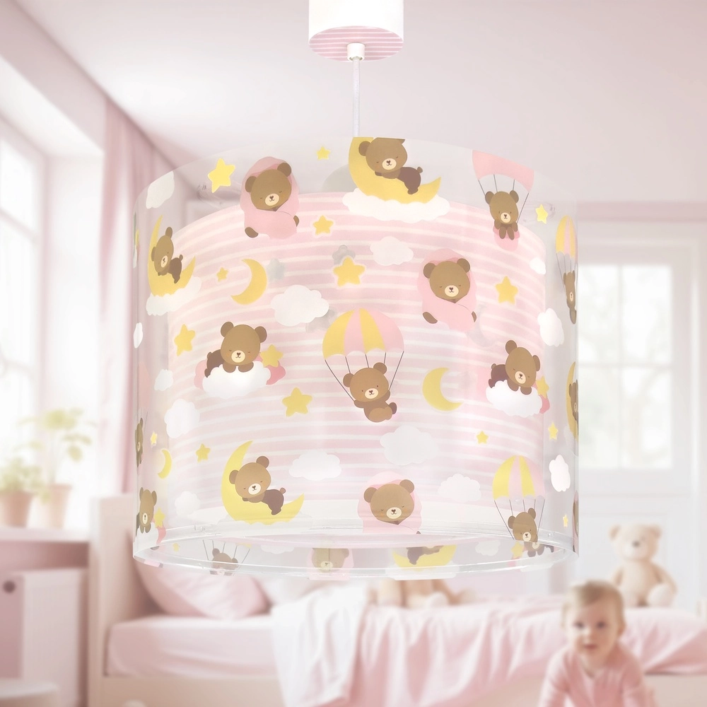 Kinderkamer hanglamp Baby Teddy roze Dalber 8420406002651