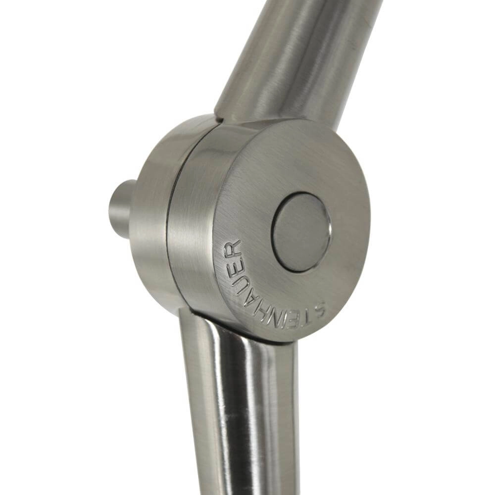 Vloerlamp Prestige Chic metaal met zwarte kap Steinhauer 8712746175592