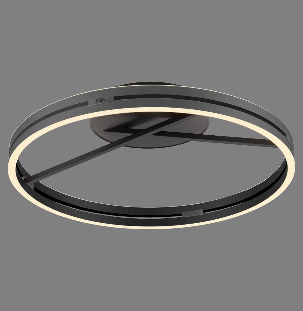 Ronde plafondlamp Pure Loop grijs Paul Neuhaus 4012248385517
