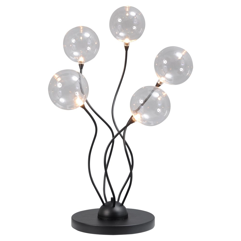 Led tafellamp Gio 5-lichts zwart