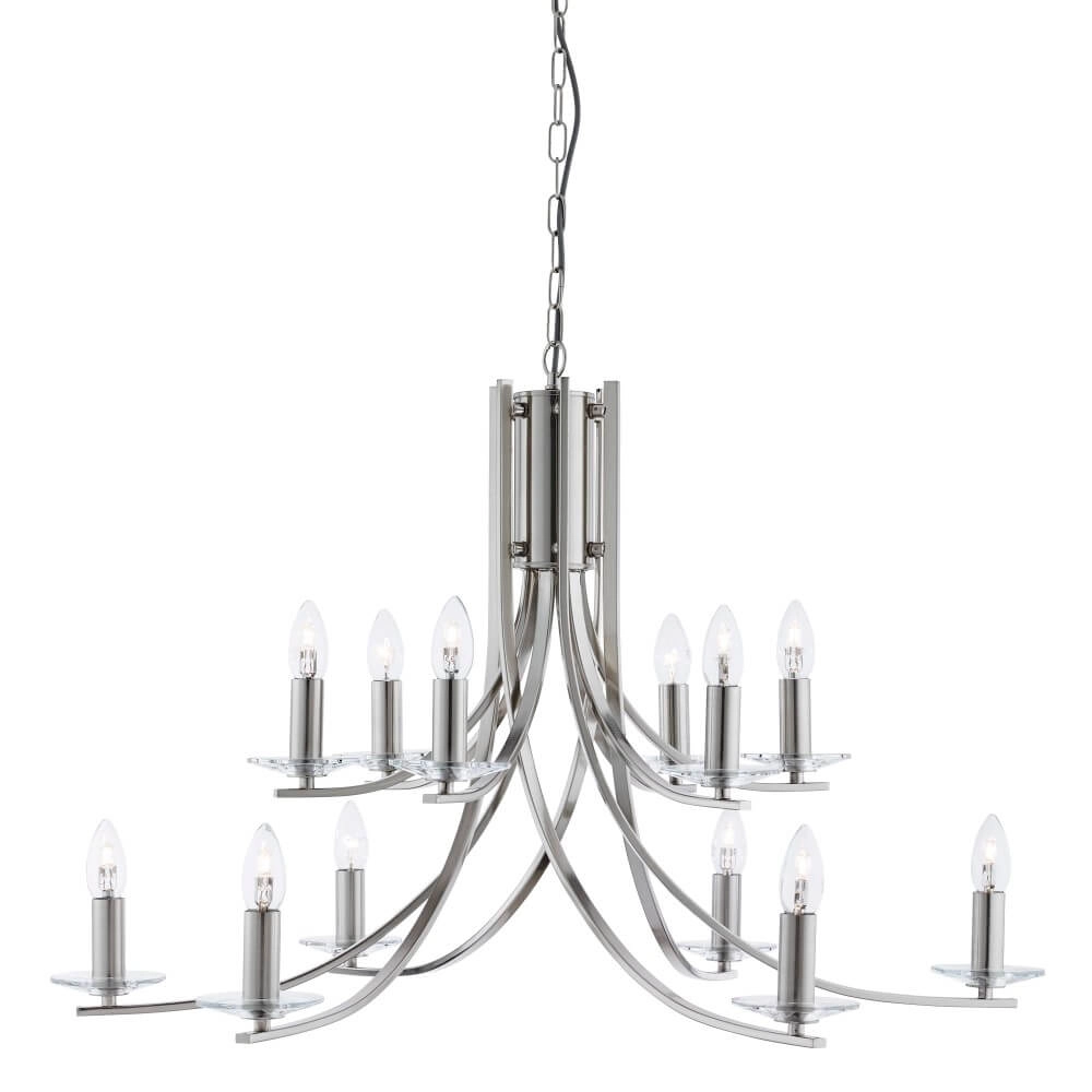 Chrome hanglamp Ascona Ø 88cm