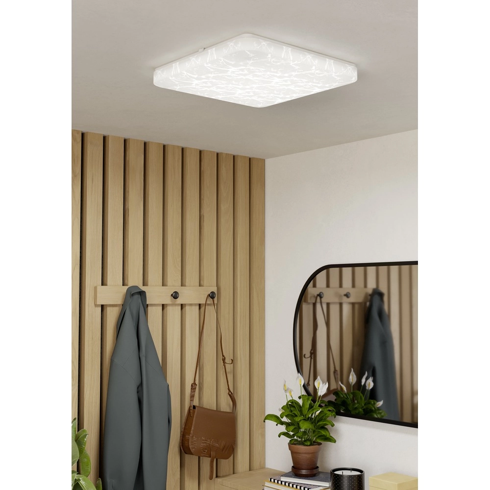 Witte plafondlamp Allerona 41 x 41cm Eglo 9008606409808