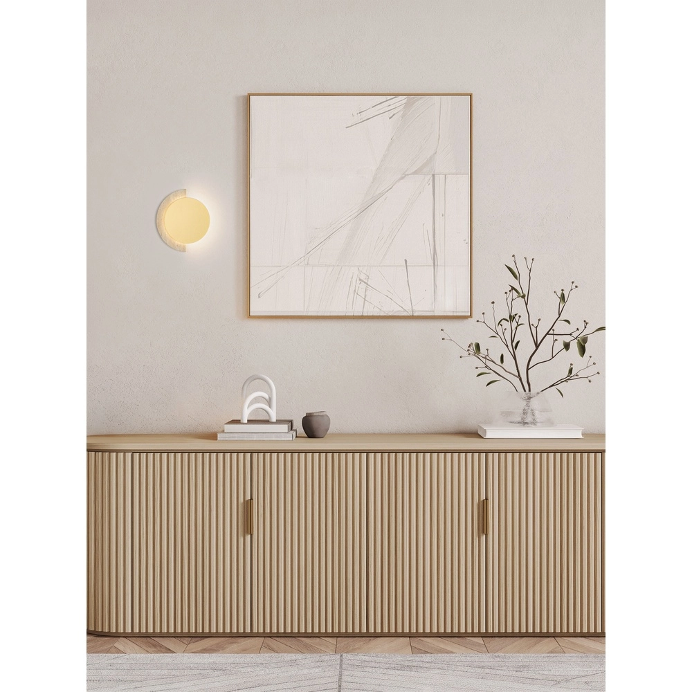 Design wandlamp Molli travertin Ø 17cm