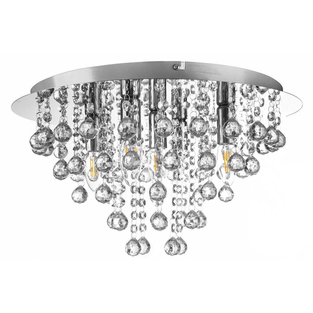 Plafond kroonluchter London chroom Ø 46cm